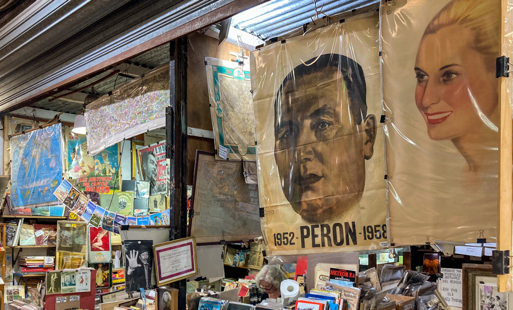 Eva und Juan Perón, Mercado de San Telmo