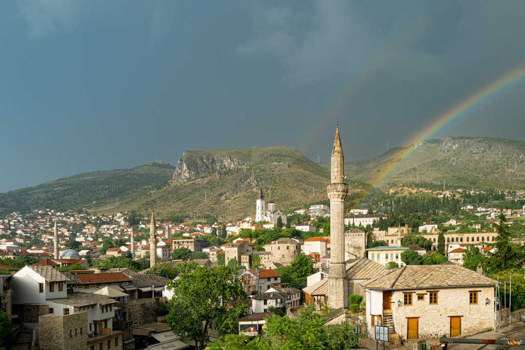 Silhouette von Mostar