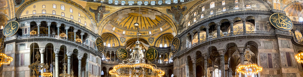 Hagia Sophia, Panorama des Inneren