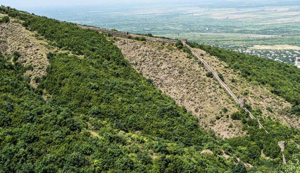 Die Stadtmauer von Sighnaghi