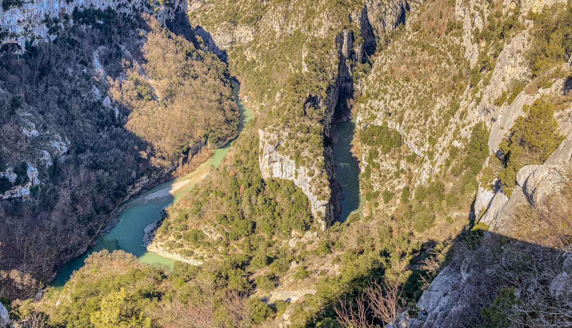 Balcon de la Mescla, Mäander des Verdon