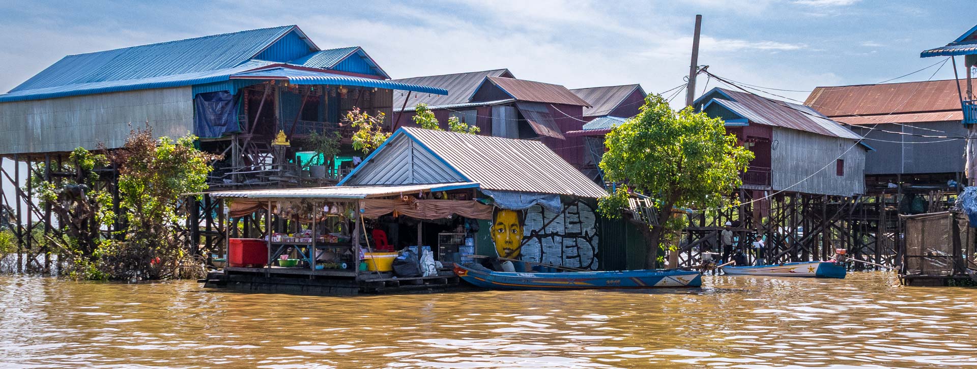 Schwimmende Dörfen am Tonle Sap