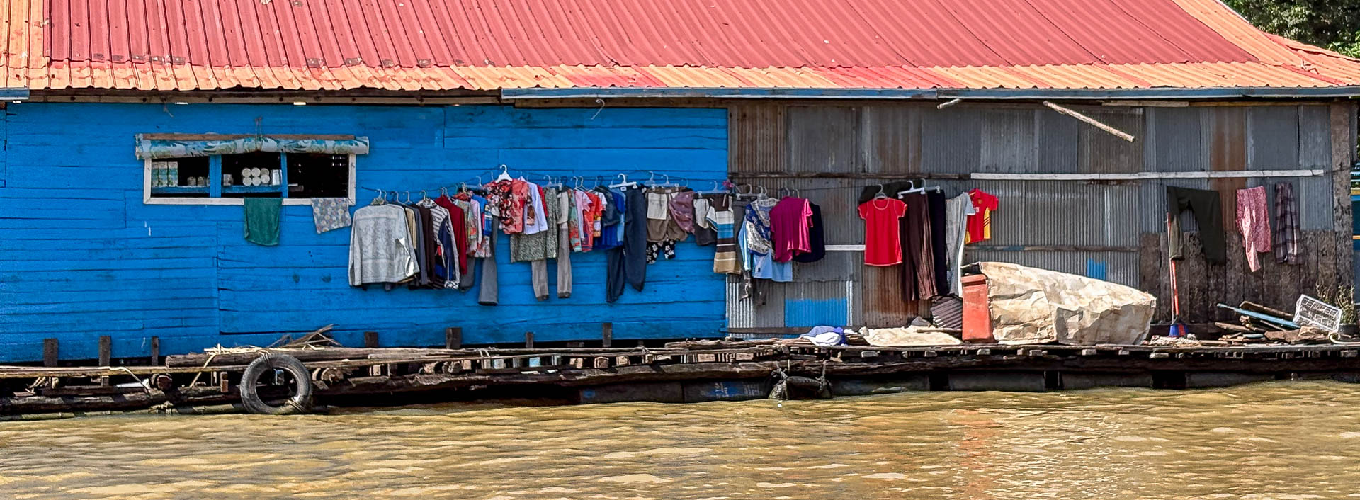 Schwimmende Dörfen am Tonle Sap