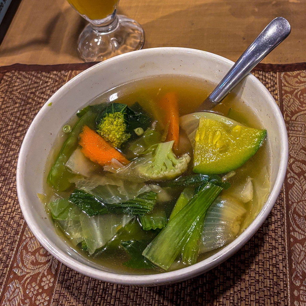 Eine beste laotische Gemüsesuppe