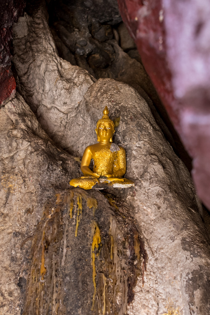Miniatur-Buddha in Phousi Hill