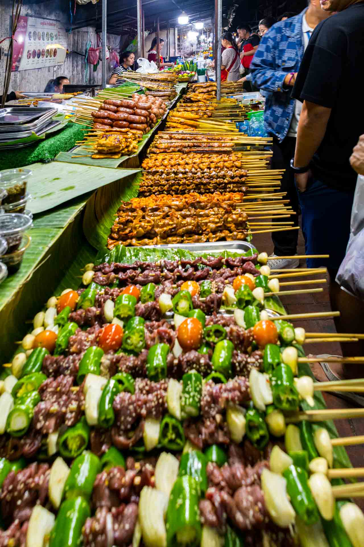 Spieße in Selbstbedienung