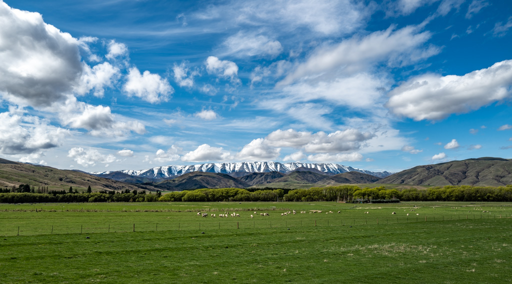 Mount Saint Bathans from Lindis Valley