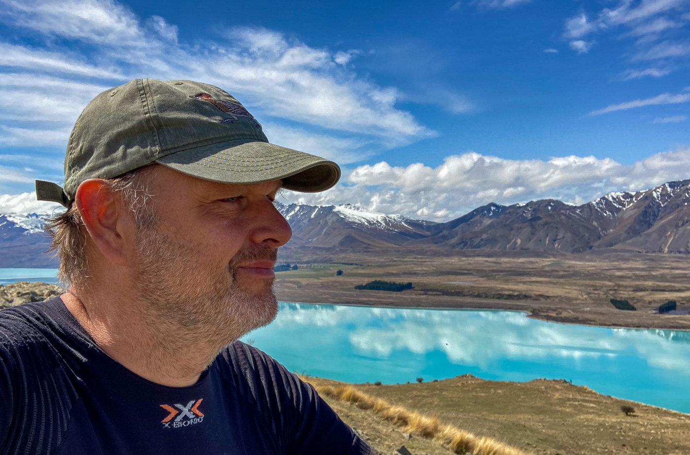 Nix denken, geerdet, Lake Tekapo