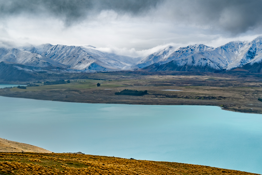 Lake Tekapo after snowing