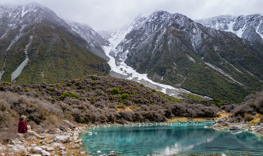 Stille am Blue Lake, Tasman Gletscher
