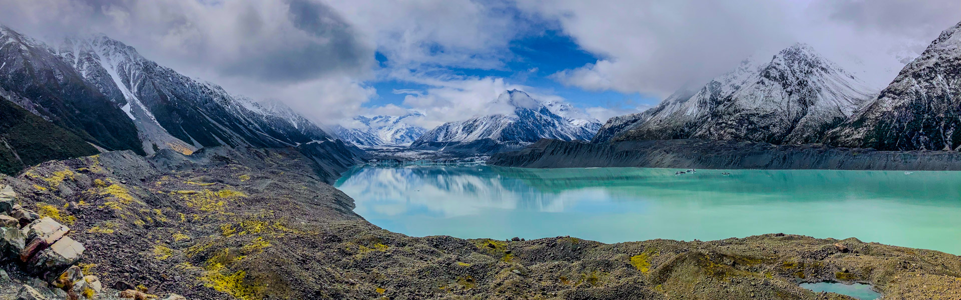 Tasman Gletscher mit Mt. Johnson