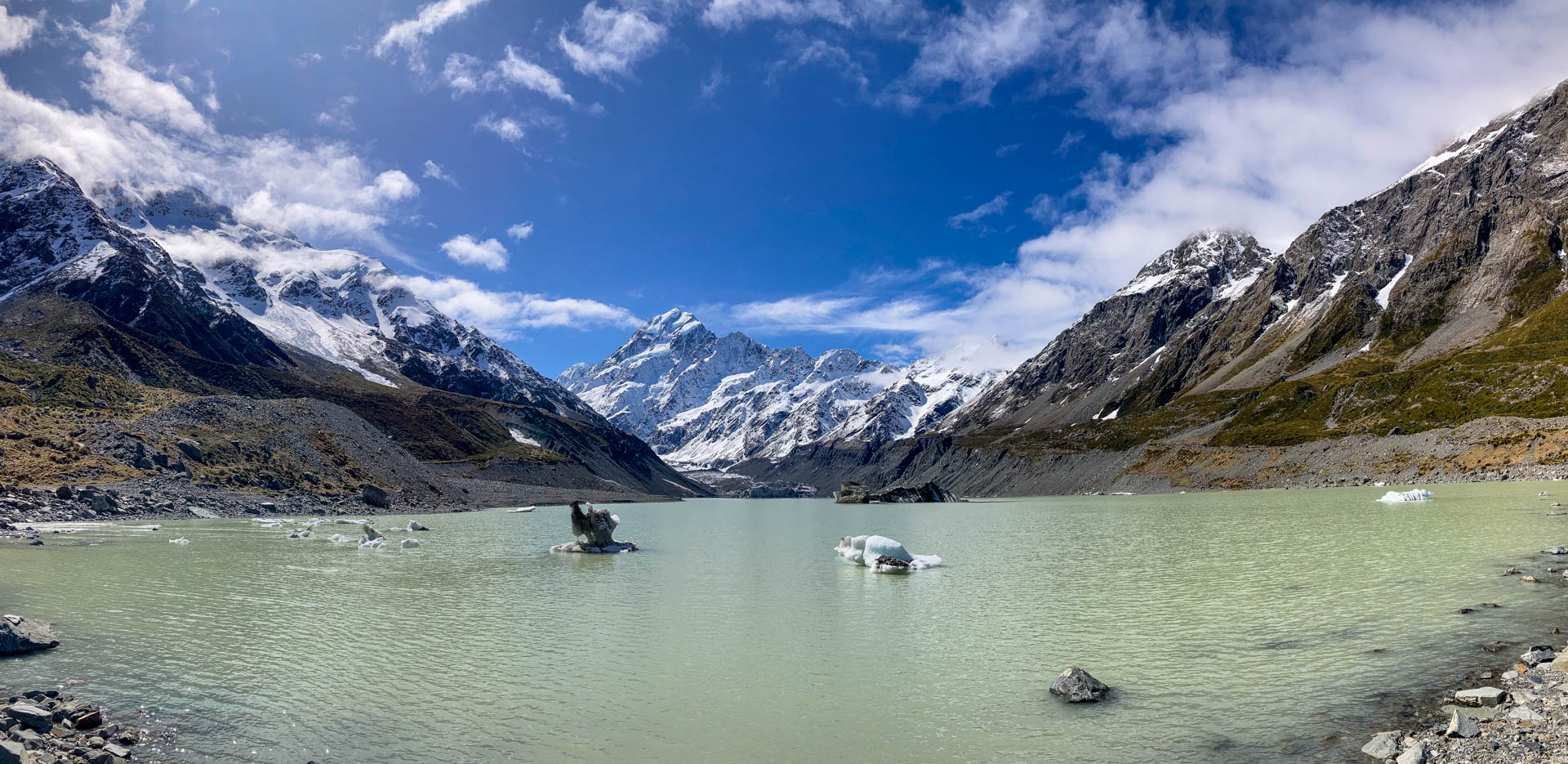 Hooker Glacier and Lake