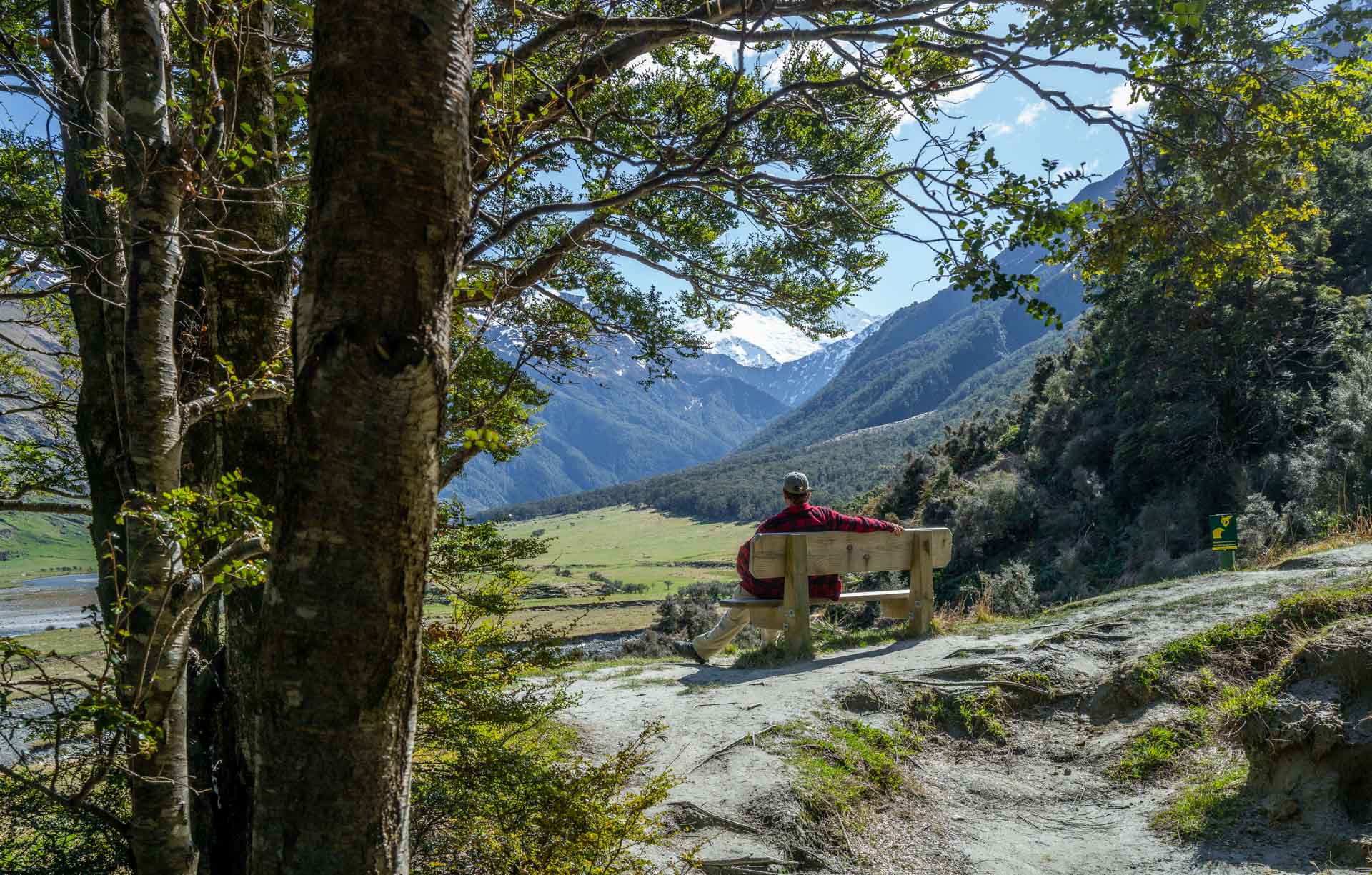 Ausblick ins Aspiring Valley