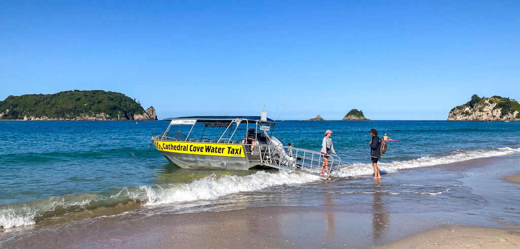 Wassertaxi nach Hahei