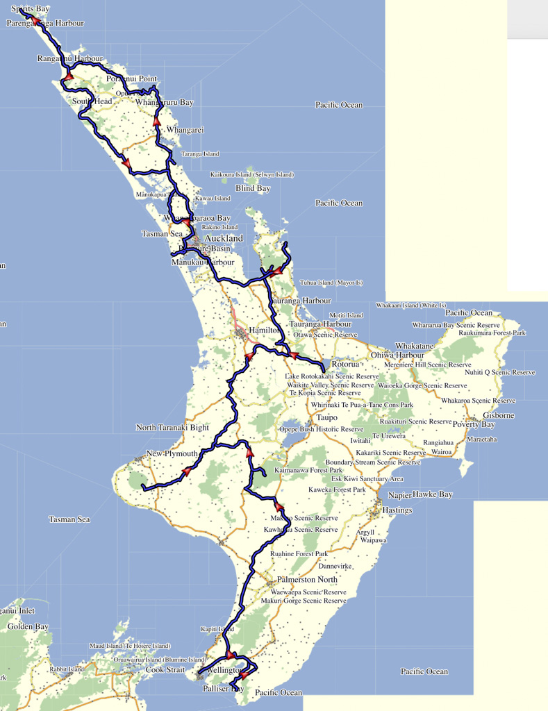 Neuseeland Route 2: Die Nordinsel