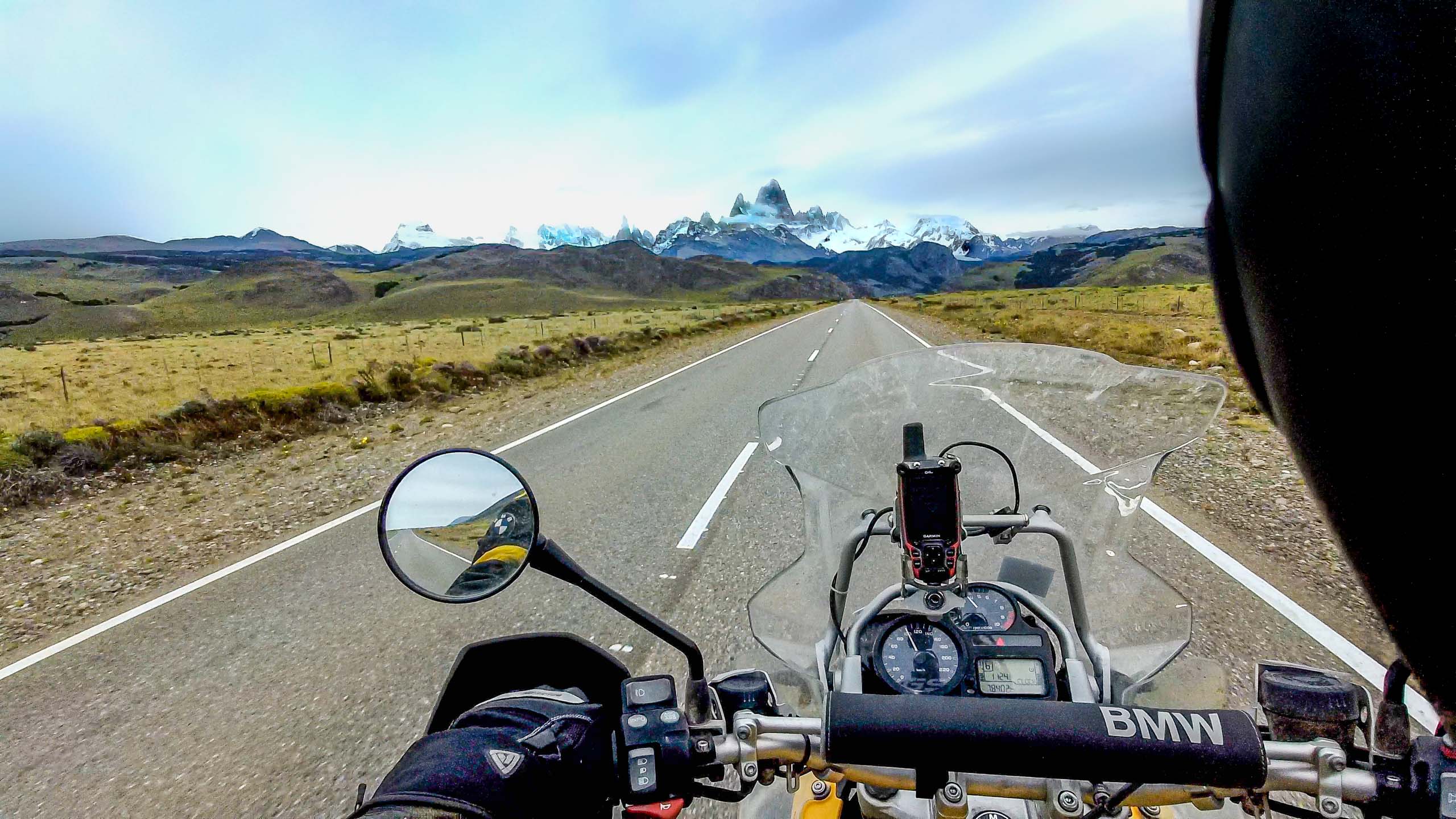 Ruta 23, Cerro Torre am Horizont
