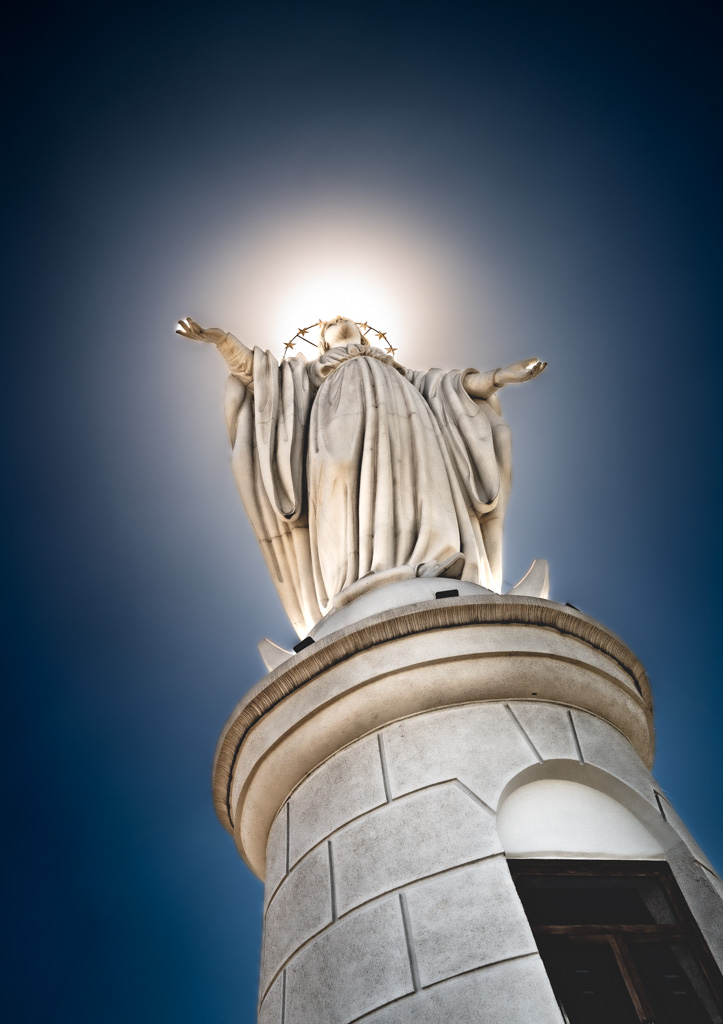 Marienstatue, Cerro San Cristóbal, Wahrzeichen Santiagos