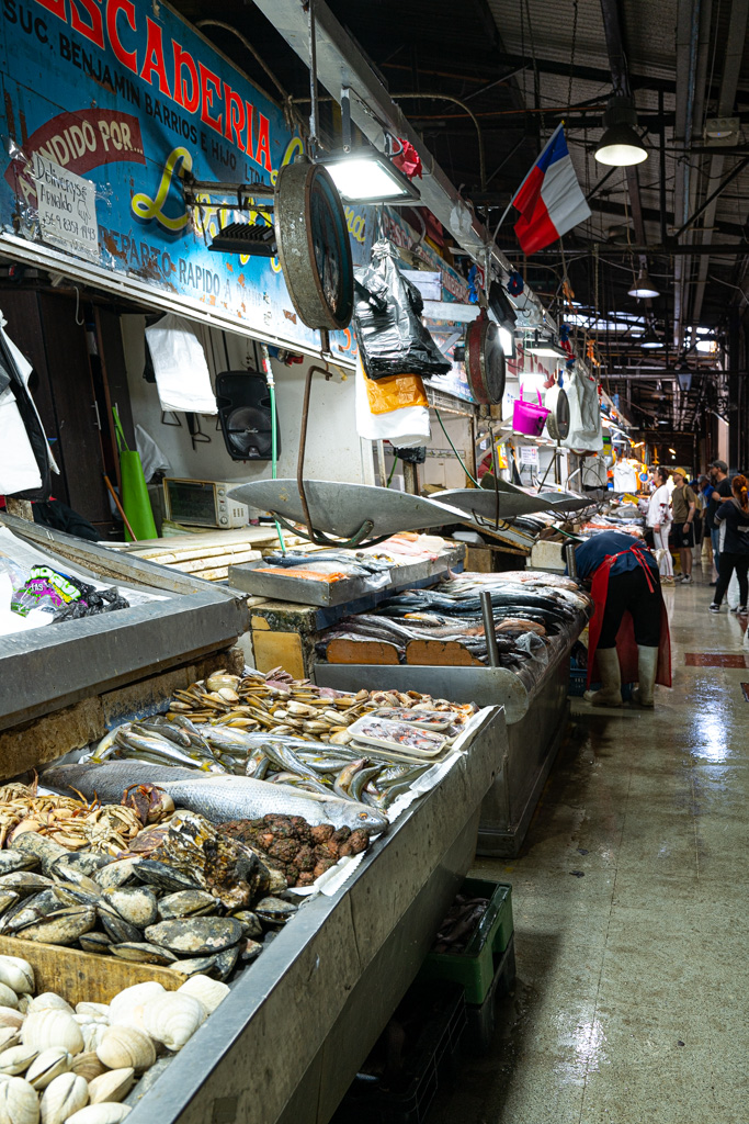 Fischhändler im Mercado Central