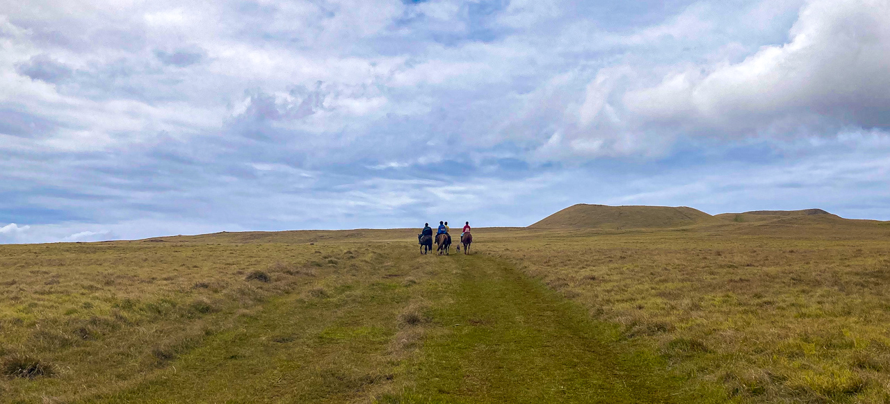 Riders at Maunga Terevaka