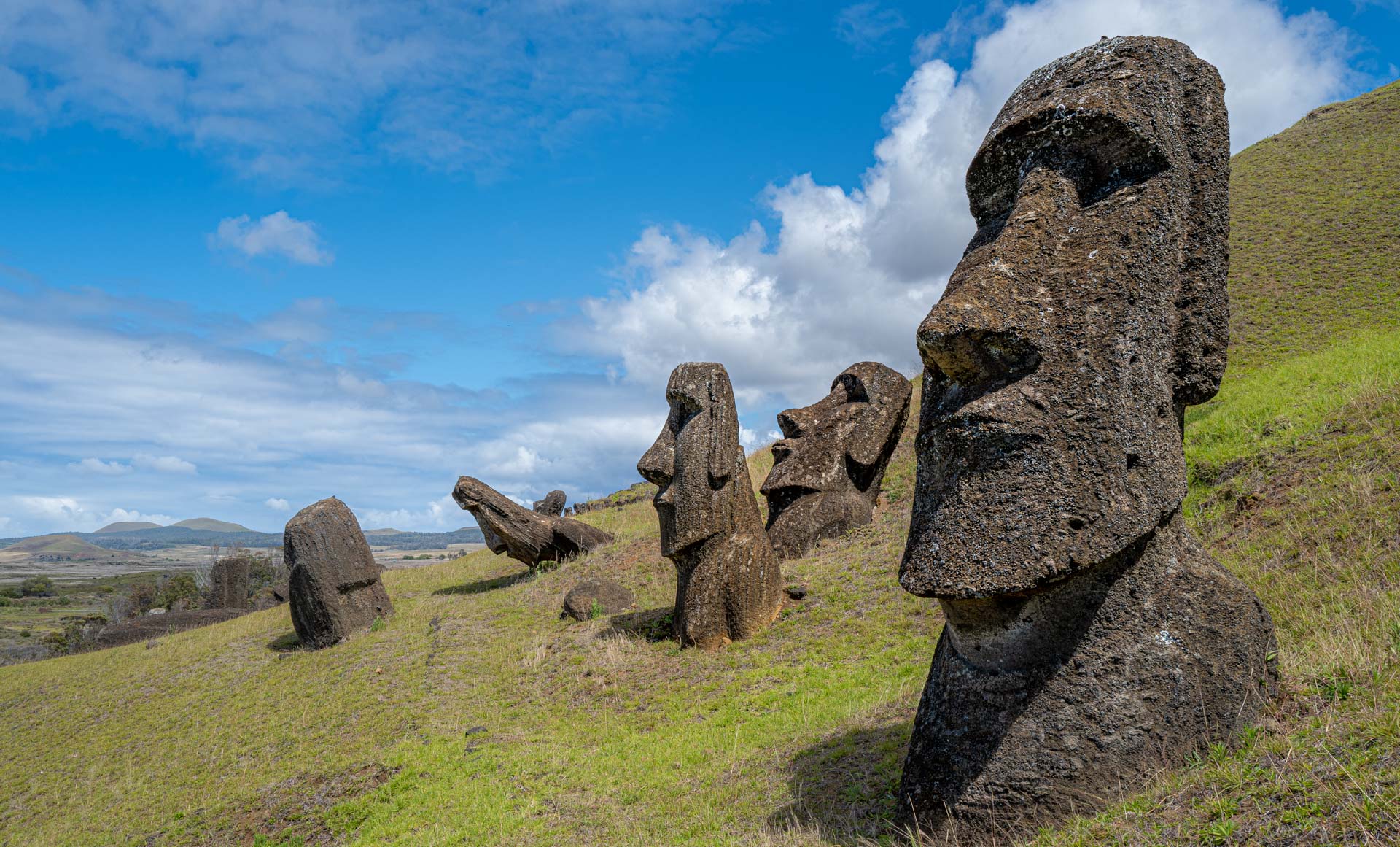 Rano Raraku, Manufaktur der Moai