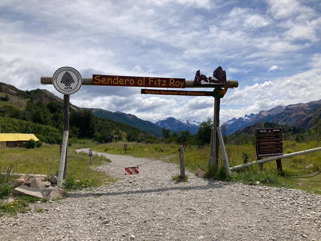 Beginn der Wanderwege, El Chaltén