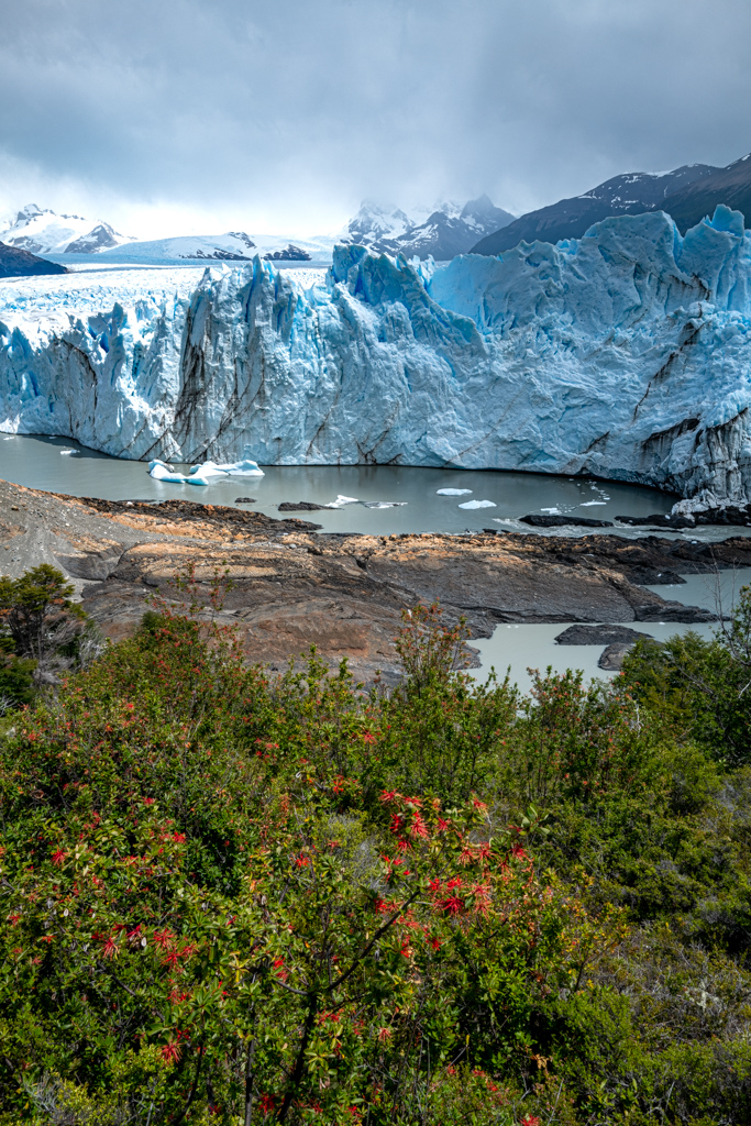 Perito Moreno Gletscher mit Sedimentlinien