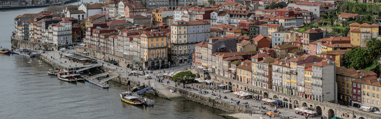 Cais da Ribeira, Aussicht von der Ponte Luís I