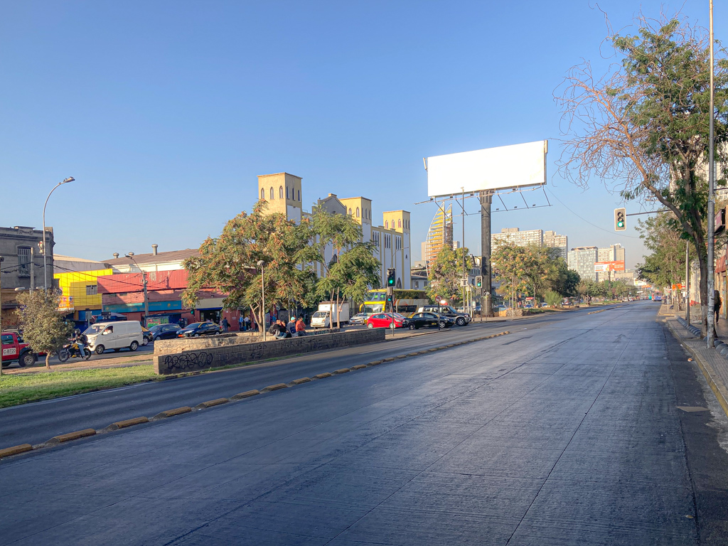 Kein Verkehr zum Flughafen in Santiago