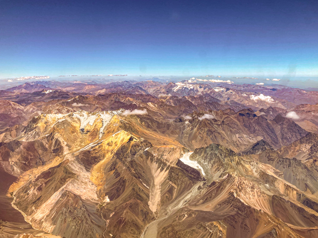Überflug über die Anden