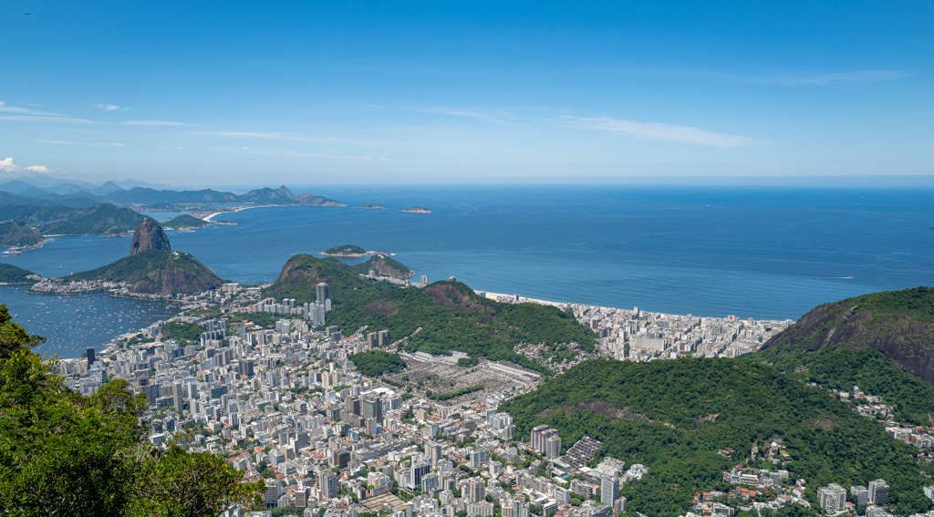 Blick vom Corcovado zur Copacabana