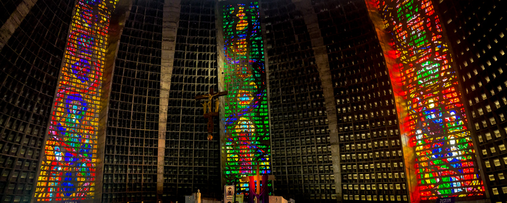 Catedral Metropolitana de São Sebastião do Rio de Janeiro, inside panorama