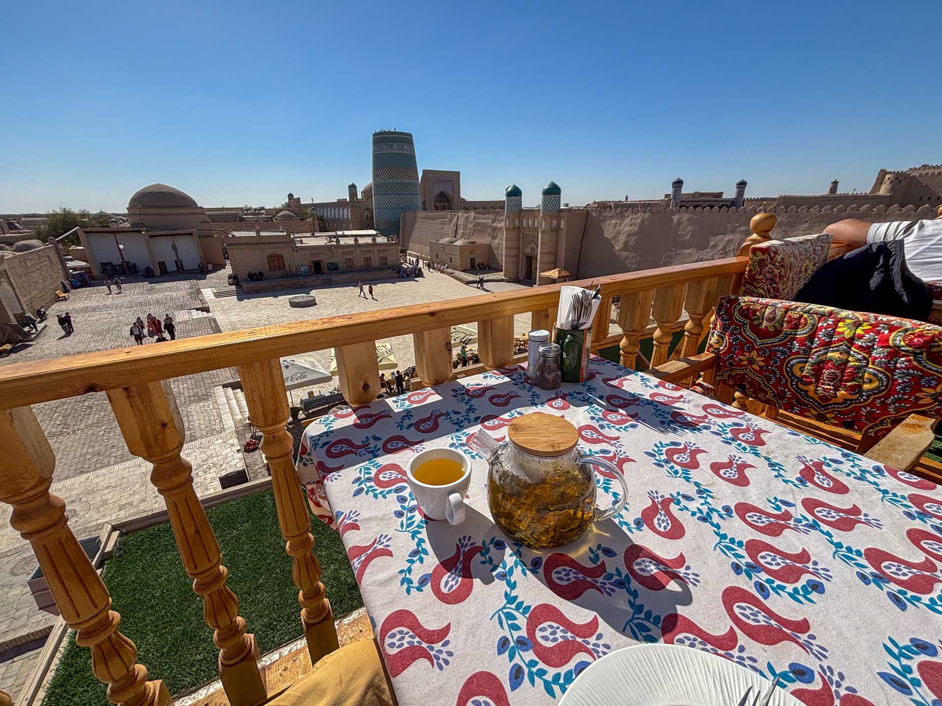 Dachterrasse im Café am Zindan
