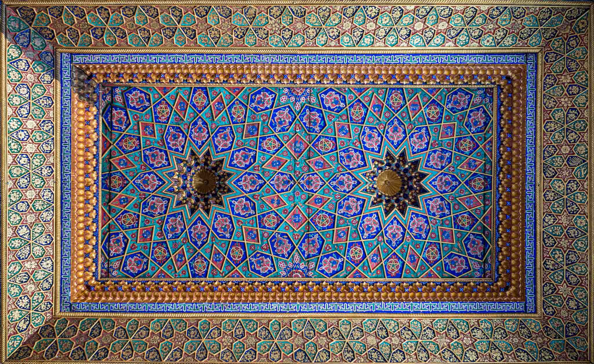 Holzdecke im Palast des Xudayar Khan, Kokand
