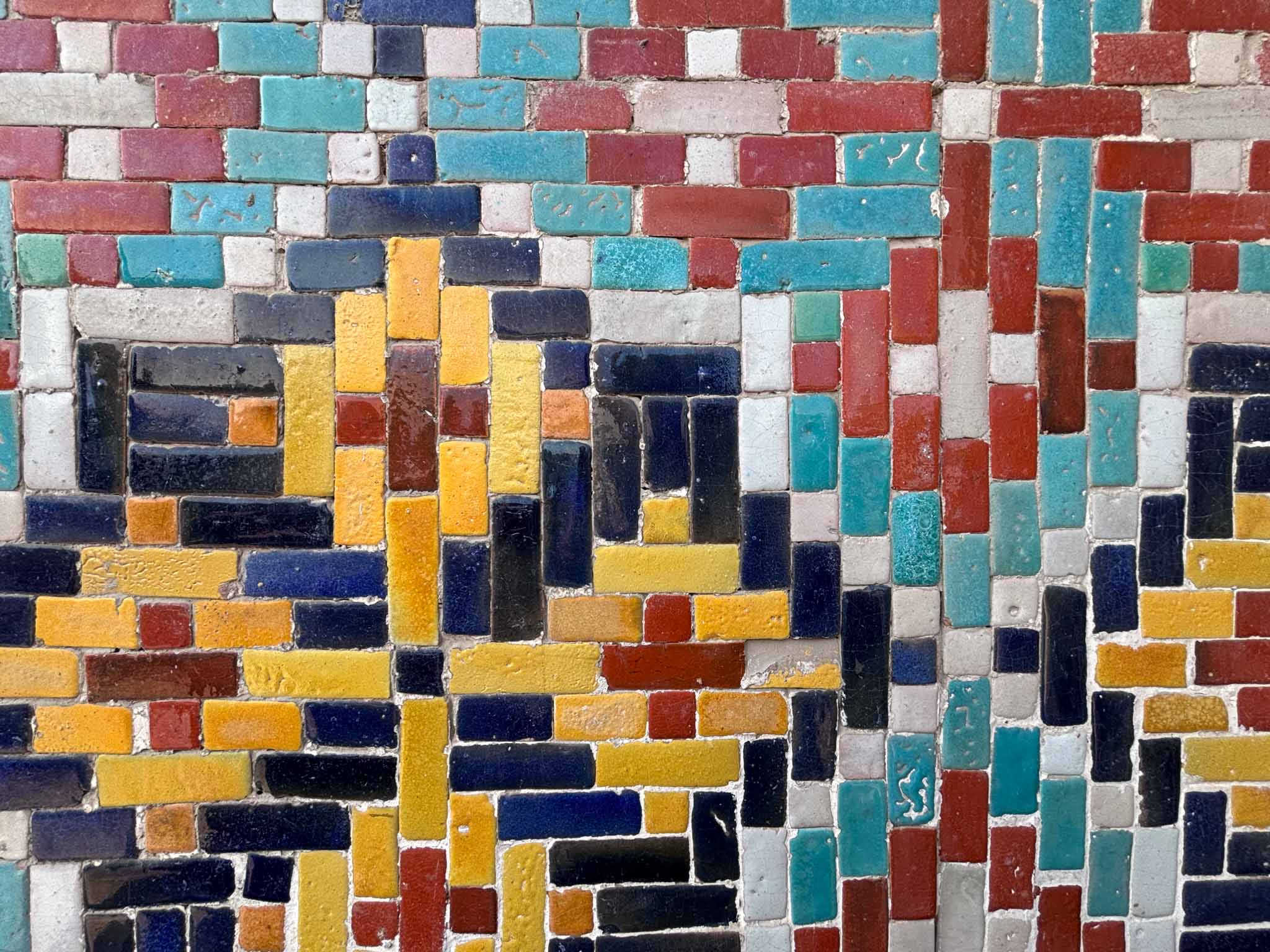 Fliesenmuster Detail, Palast des Xudayar Khan