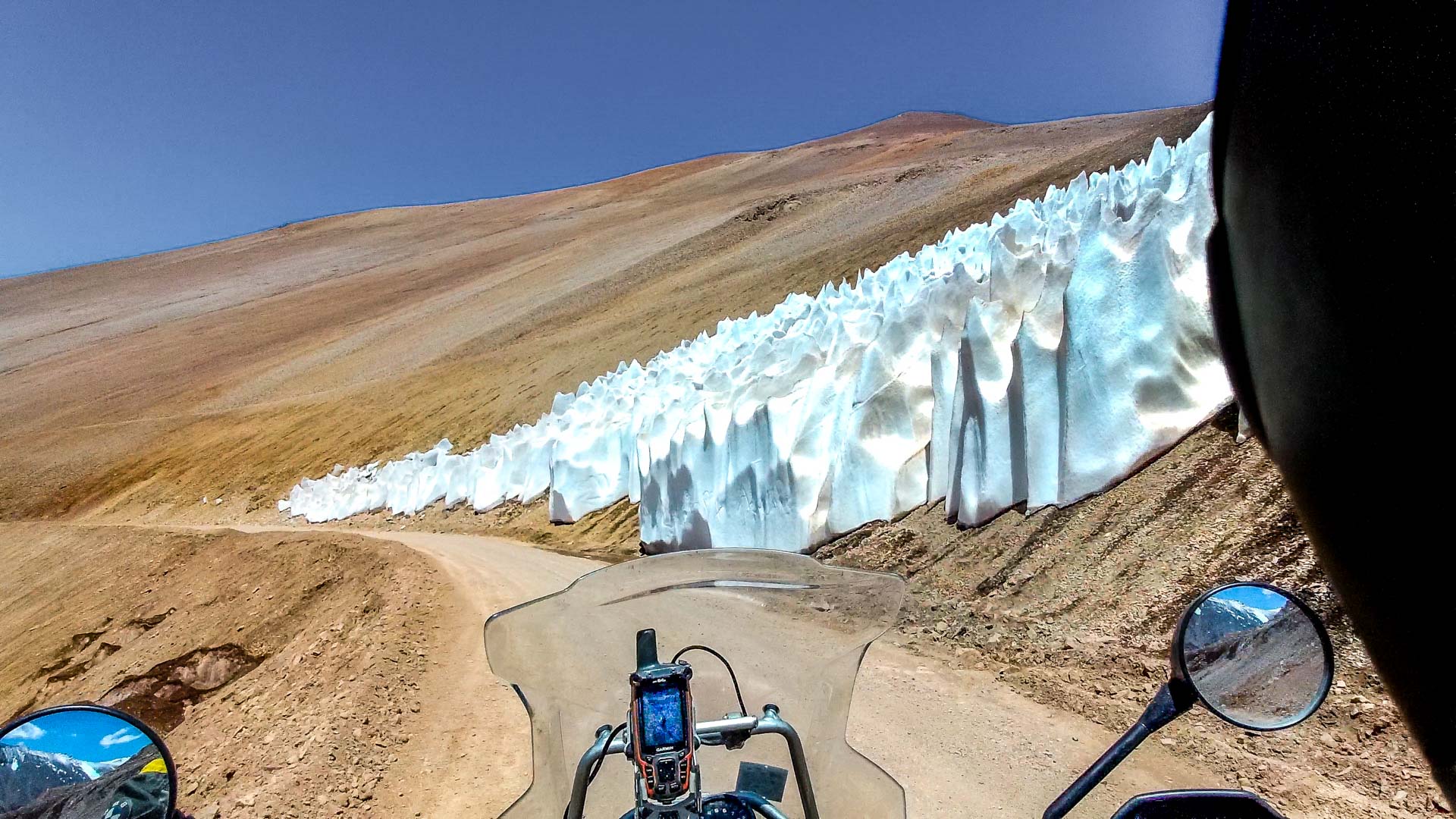 Büßereis am Paso Agua Negra, Argentinien