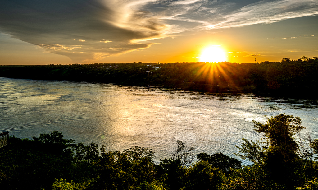 Mündung des Río Iguaçu in den Paraná