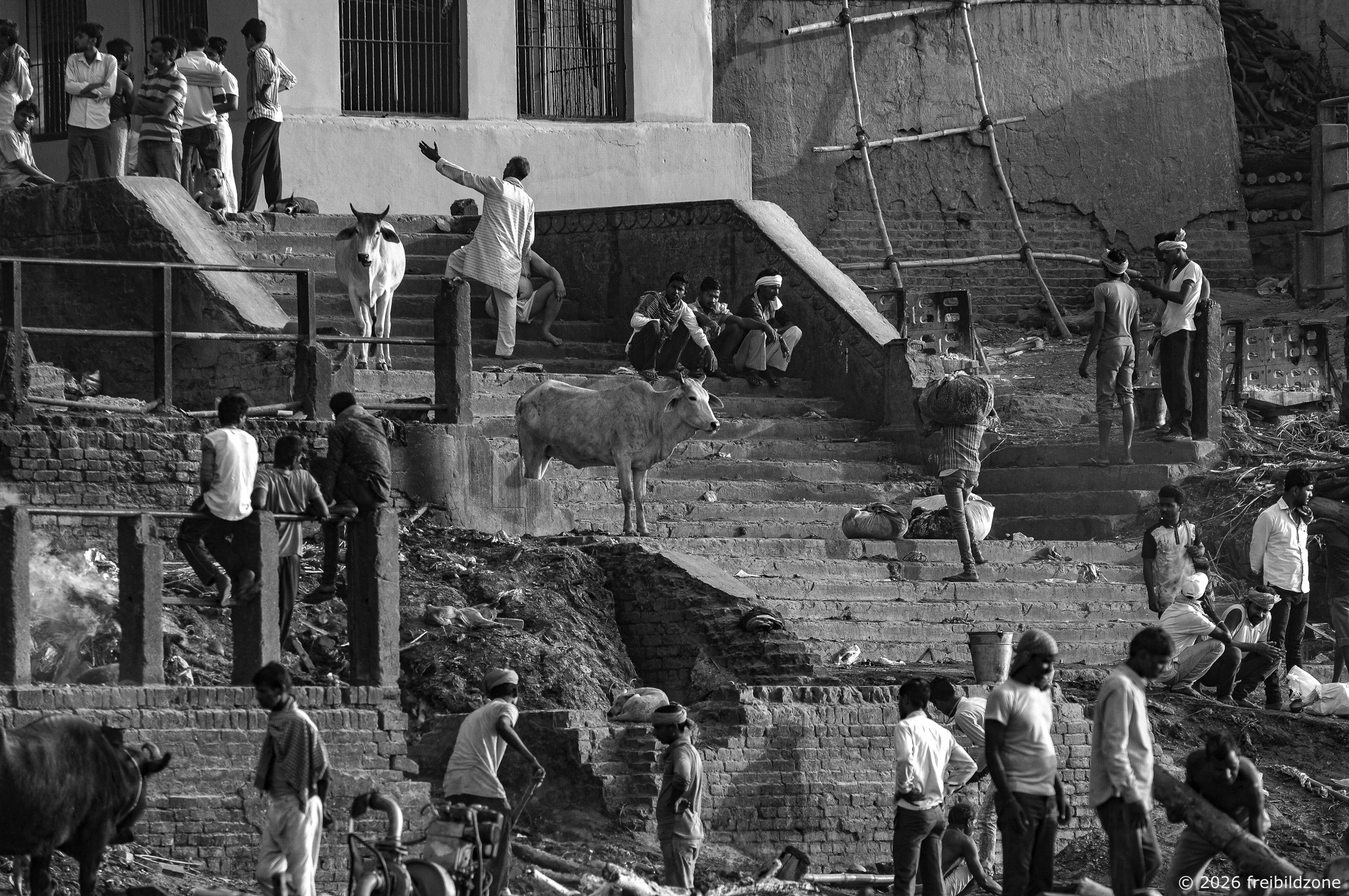 Burning Ghats, Varanasi, Indien