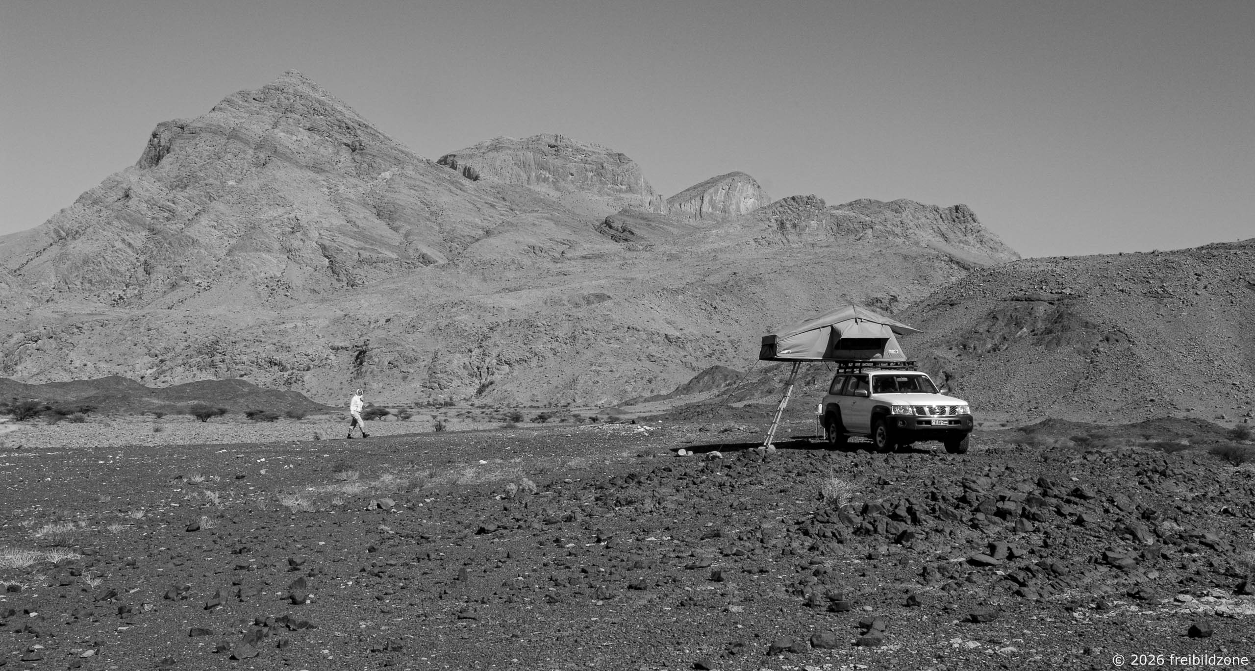 Camp, westliches Hadschar-Gebirge, Oman