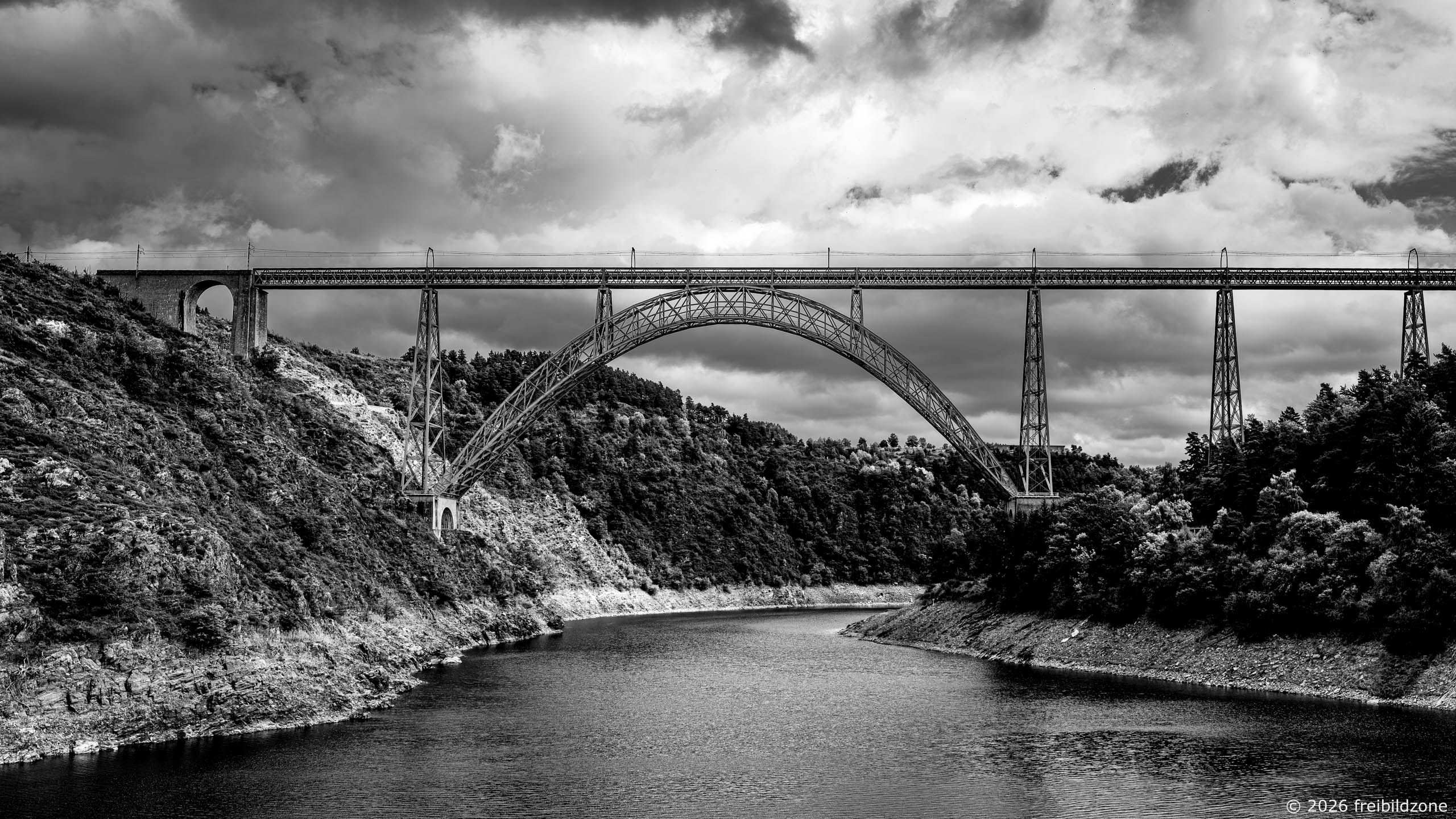 Viaduct Garabit, Auvergne, Frankreich
