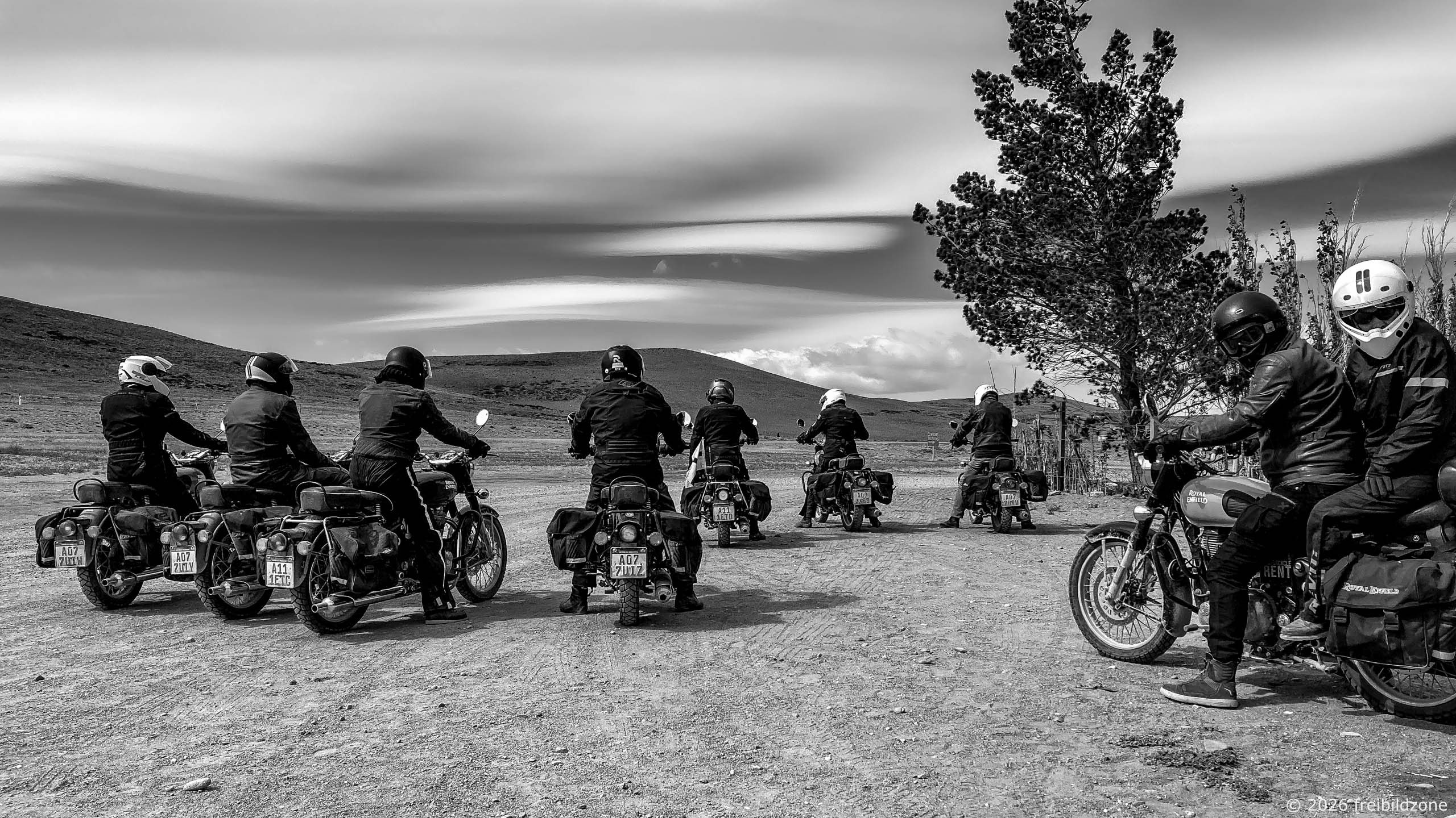 Royal Enfield Club, Bajo Caracoles, Argentinien