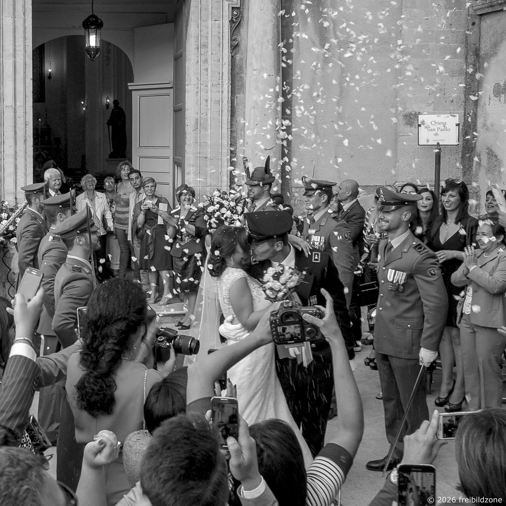 Hochzeit, Syrakus, Sizilien, Italien