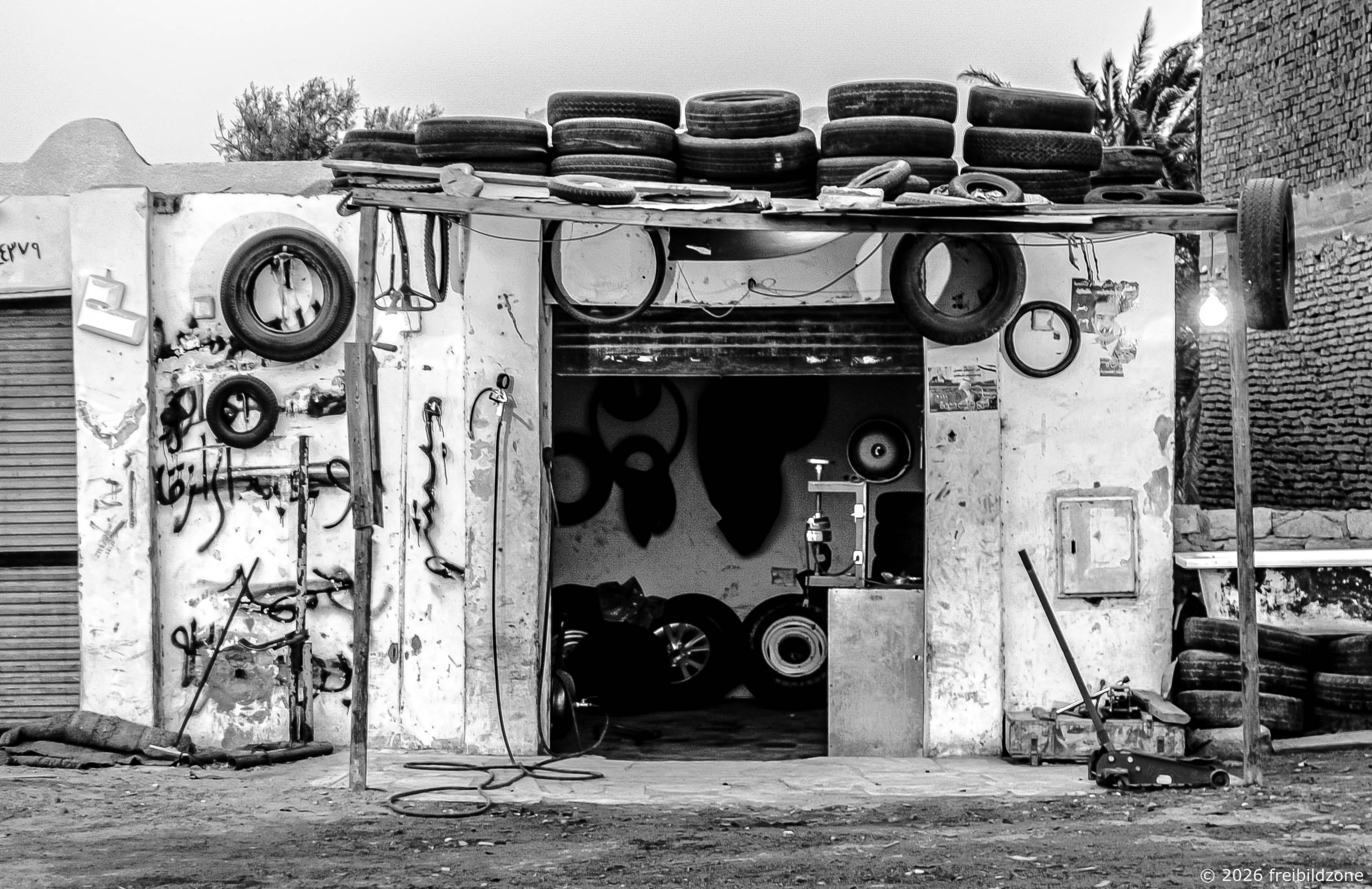 Autowerkstatt in Dahab, Ägypten