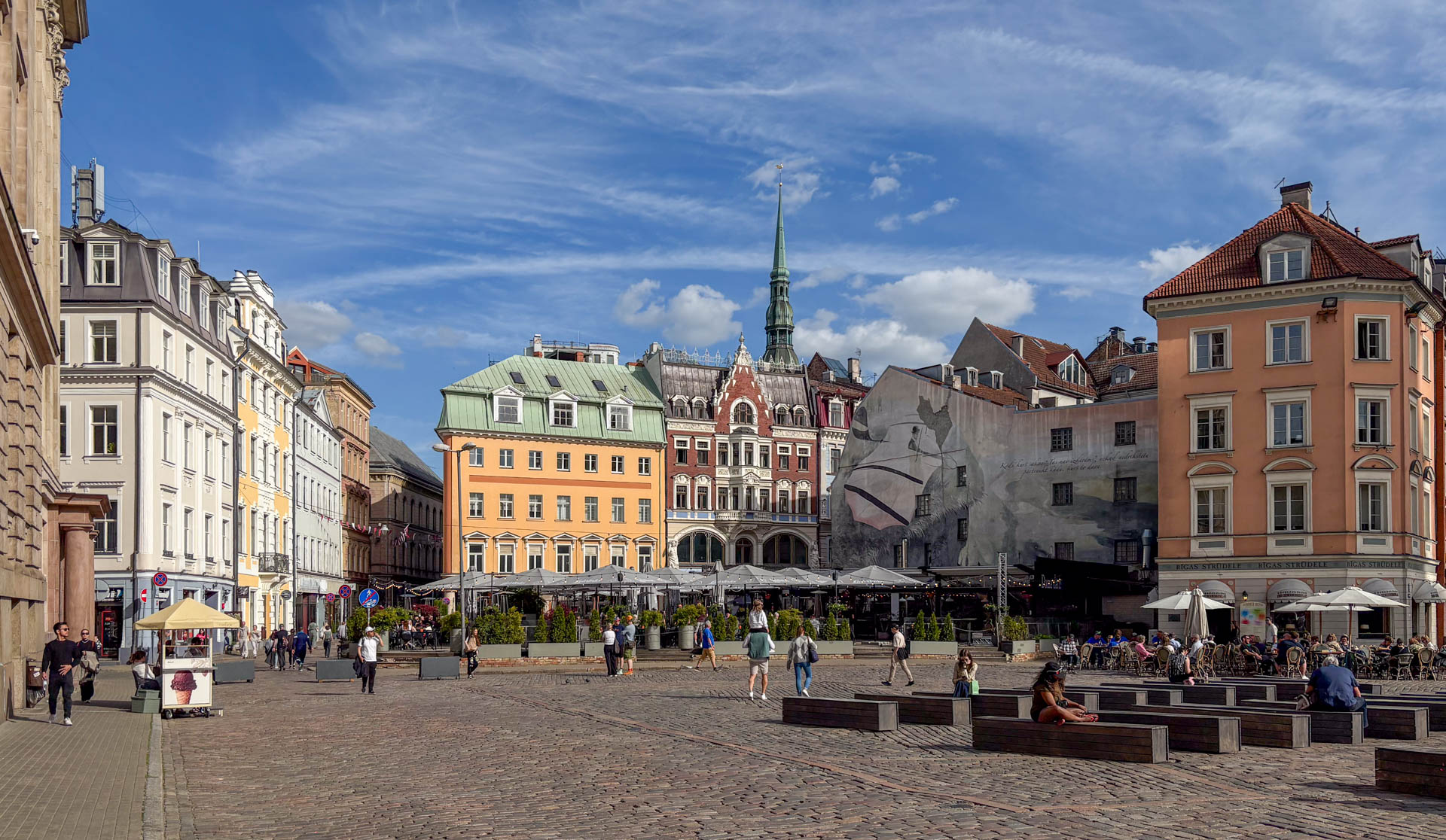 Der alte Marktplatz von Riga