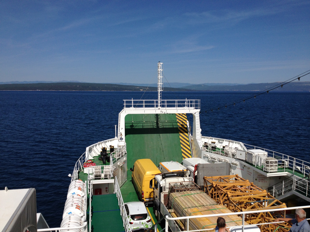 Ferry from Cres to Krk, Croatia