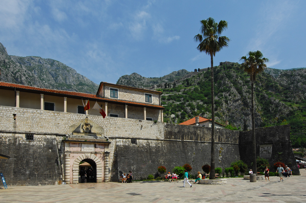 The old town gate of Kotor, Montenegro