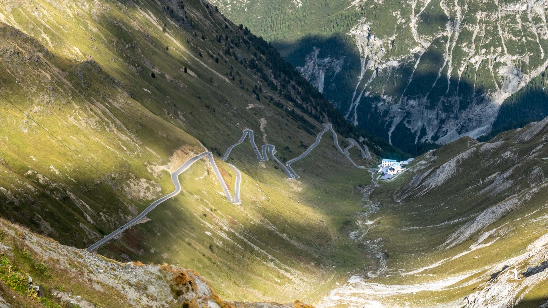 Stilfser Pass Richtung Prad