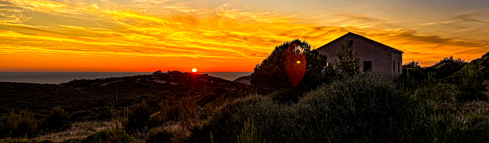 Kitschig schöner Sonnenuntergang