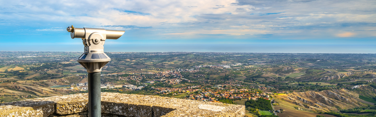 Rimini, Blick von San Marino