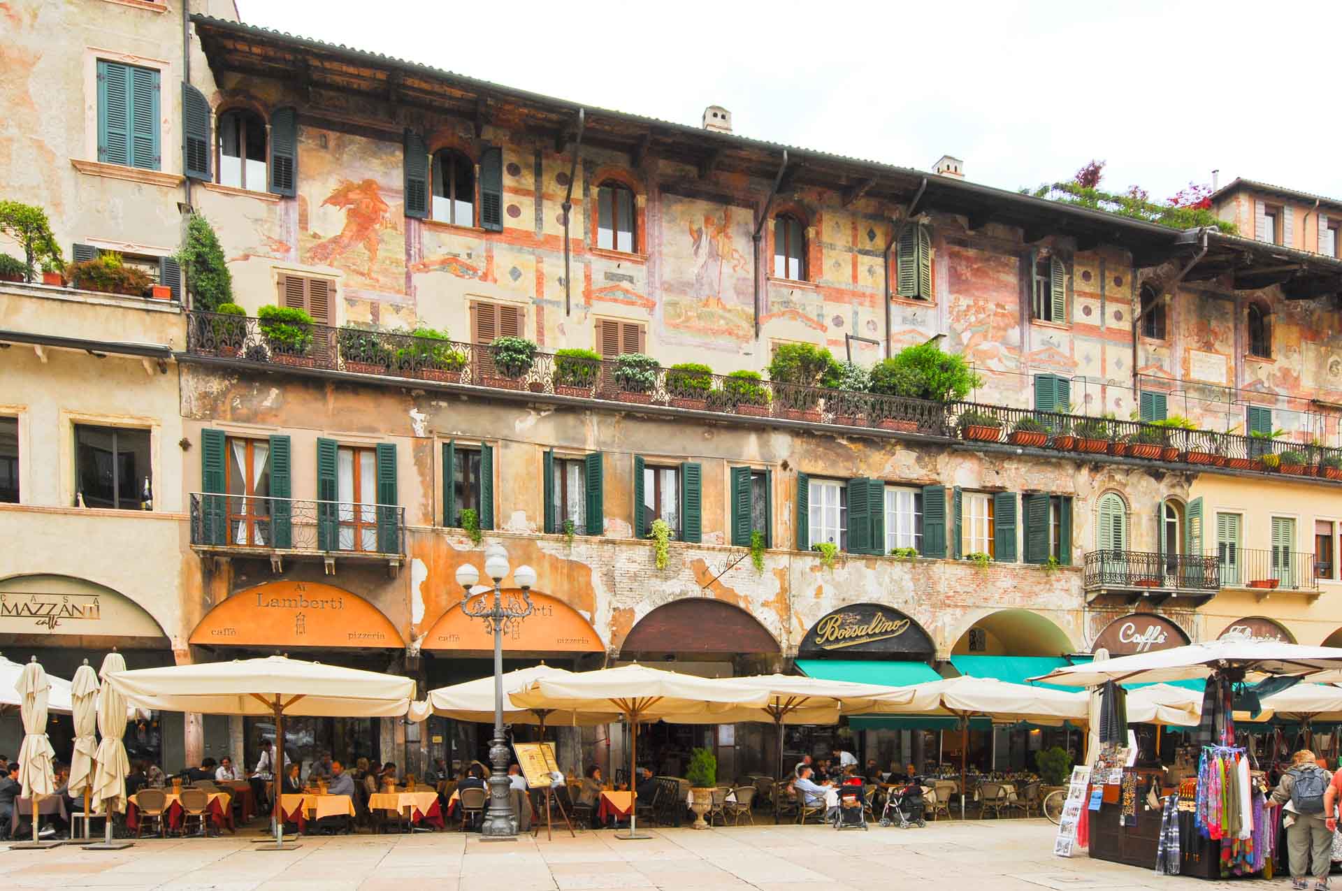 Piazza dell'Erbe, Verona, Italy