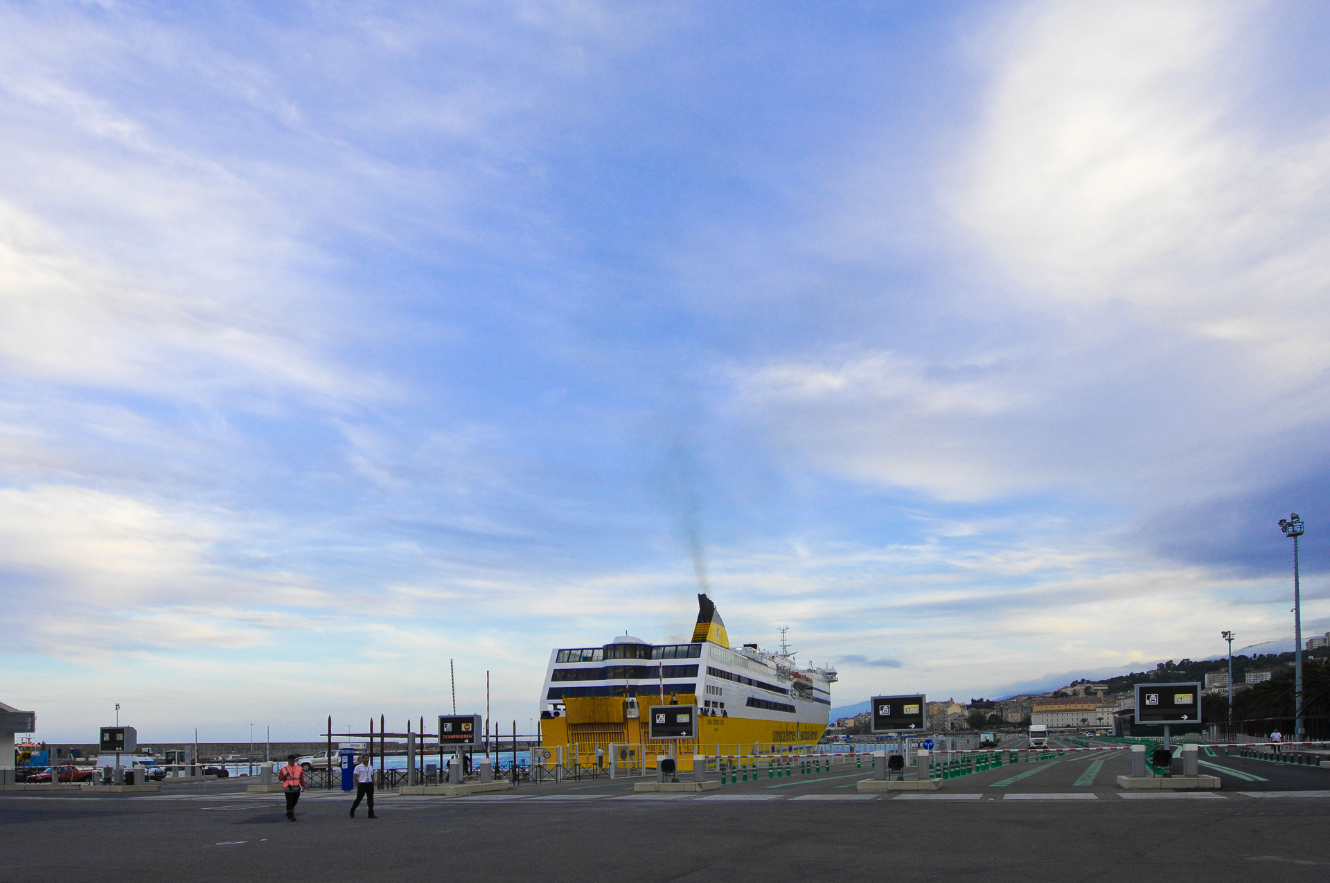 Ferry to Toulon, Corsica, France